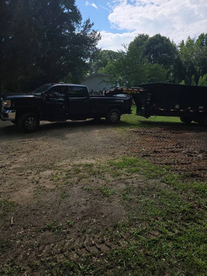 M&I Junk Removal truck and BigTex dump trailer Anderson SC