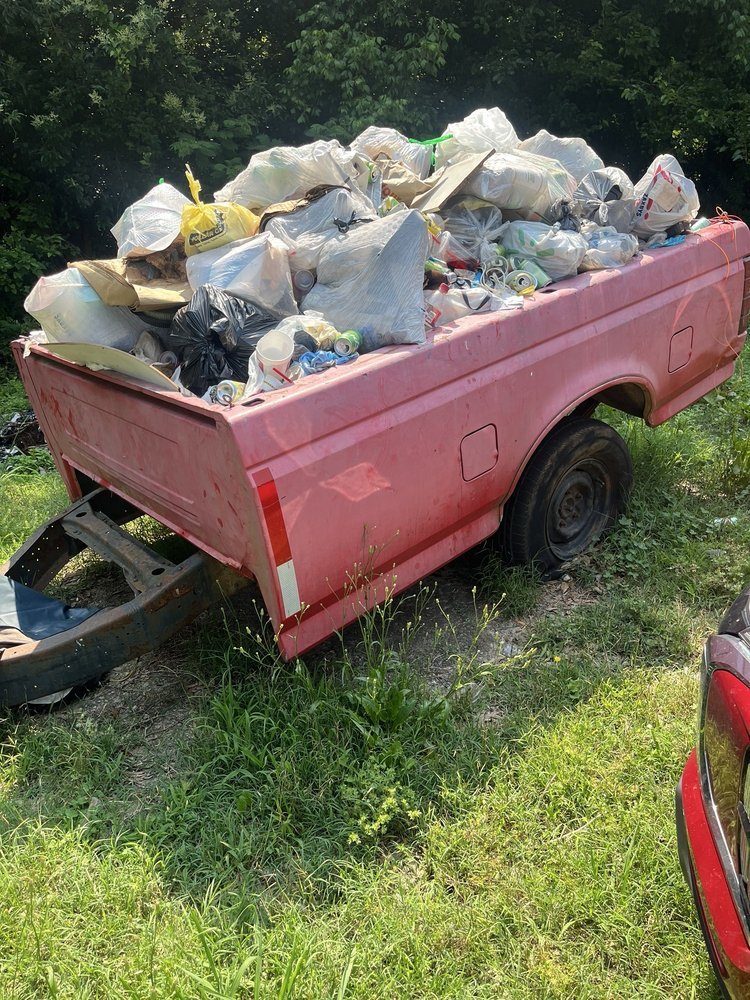 M&I Junk Removal trailer loaded Anderson SC