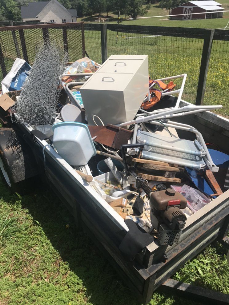 Trailer loaded mixed junk removal SC